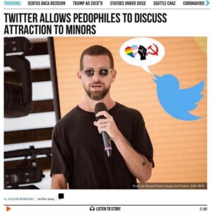 Read more about the article TWITTER ALLOWS PEDOPHILES TO DISCUSS ATTRACTION TO MINORS…