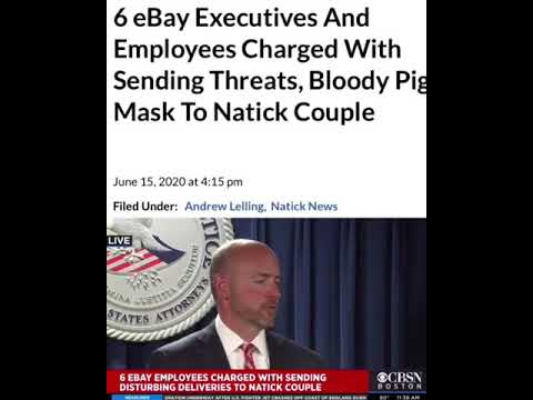 You are currently viewing 6 eBay Executives And Employees Charged With Sending Threats, Bloody Pig Mask To Natick Couple pt.2