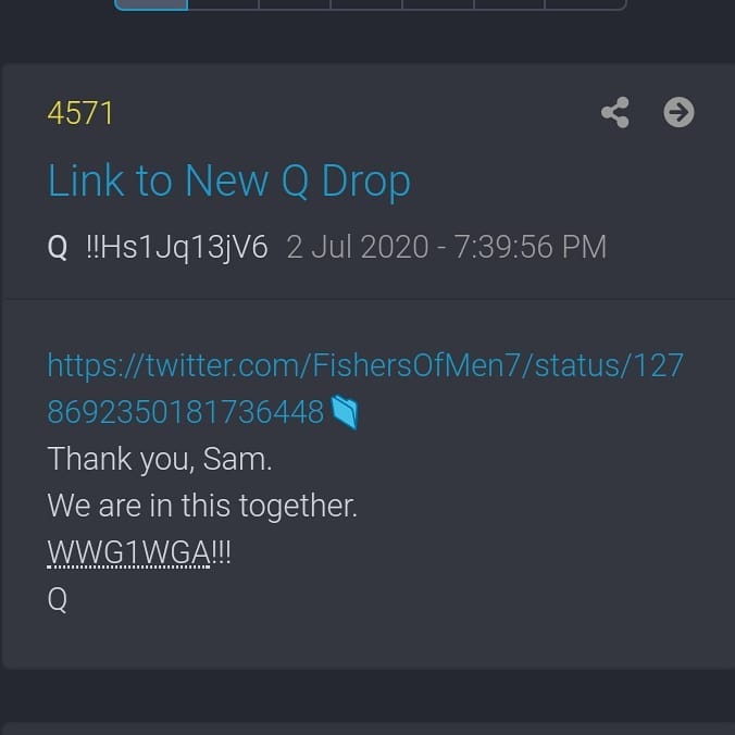 Read more about the article ——————————————————————–
#QAnon #wwg…