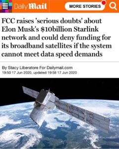 Read more about the article FCC raises ‘serious doubts’ about Elon Musk’s $10billion Starlink network and co…