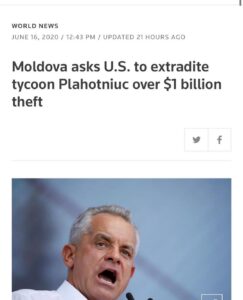 Read more about the article Moldova asks U.S. to extradite tycoon Plahotniuc over $1 billion theft…