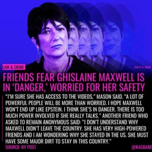 Read more about the article Ghislaine Maxwell’s friends have said they fear for her safety in jail, with one…