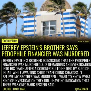 Read more about the article Mark Epstein says he does not believe his brother committed suicide in his Metro…