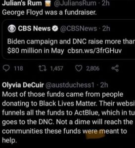 Read more about the article George Floyd was a fundraiser. –
–
Biden campaign and DNC raise more than $80 mi…
