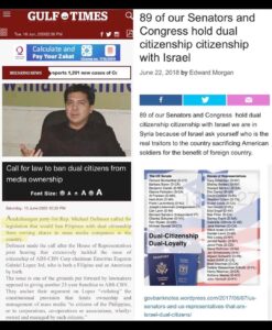 Read more about the article 89 of our Senators and Congress hold dual citizenship citizenship with Israel
–
…