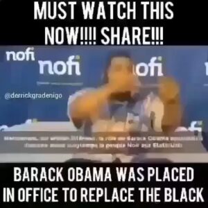 Read more about the article Obama Was Placed In Office To Replace The Black…