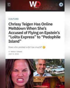 Read more about the article There is no escape Chrissy.
We Know
#TheGreatAwakening…