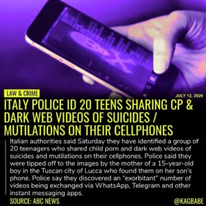 Read more about the article In addition to the porn, the postal police said in a statement that the youths a…