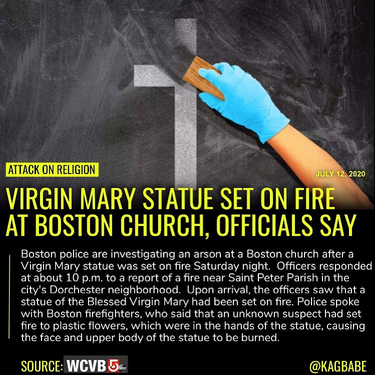 Read more about the article Boston police are investigating an arson at a Boston church after a Virgin Mary …