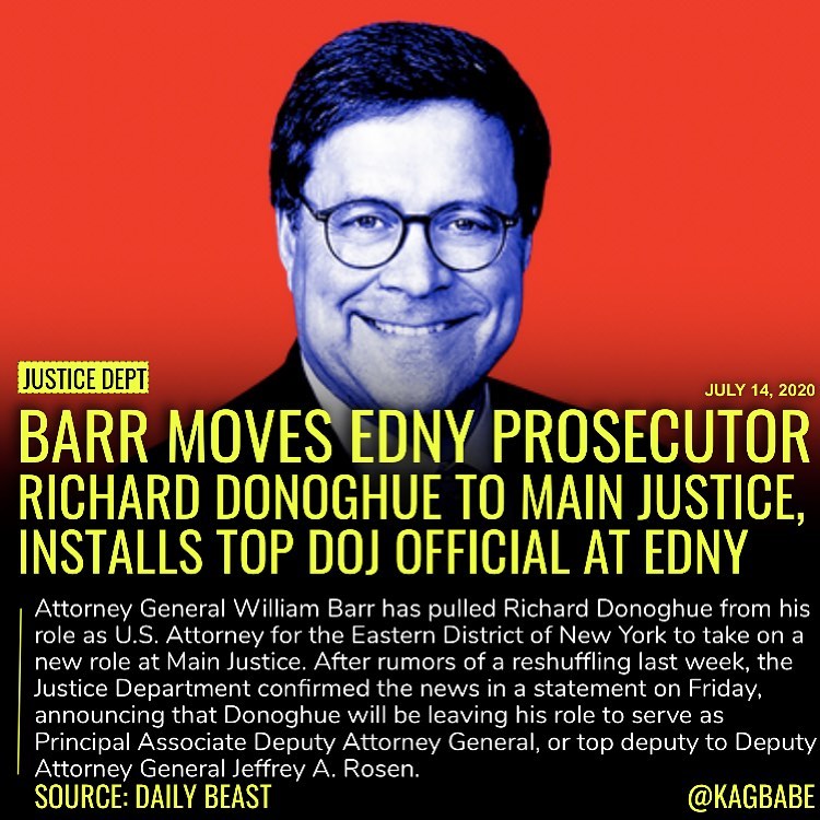 Read more about the article Donoghue, seen as close to Barr, was tasked with supervising all DOJ investigati…