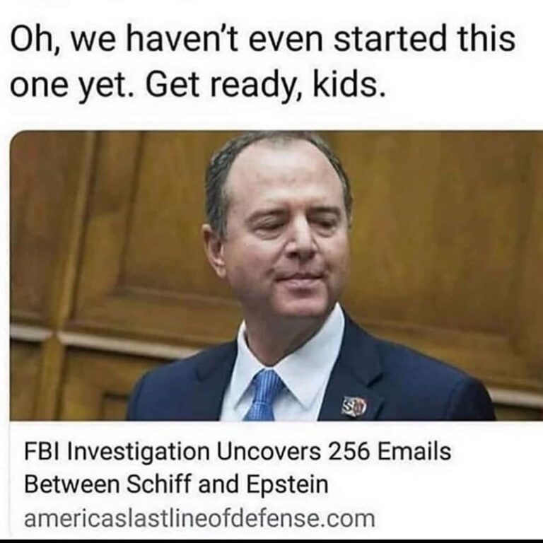 Read more about the article Jeffrey Epstein Adam Schiff Connection:Get ready, kids. FBI Investigation Unco…
