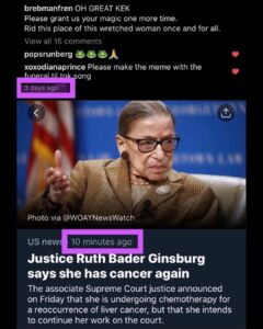 Read more about the article US news 10 minutes ago – Justice Ruth Bader Ginsburg says she has cancer again T…
