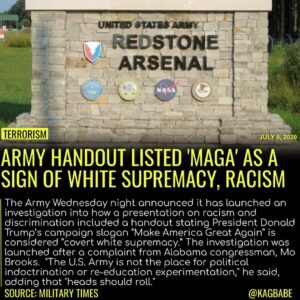 Read more about the article The United States Army is allowing political propaganda to infiltrate its ranks….