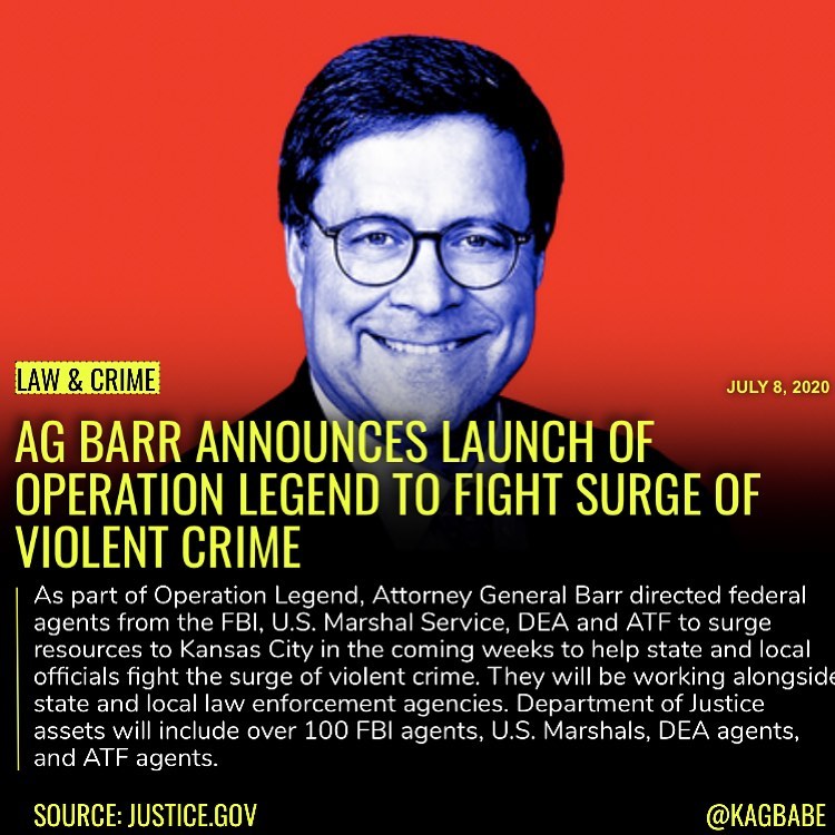 Read more about the article Today, Attorney General William P. Barr announced the launch of Operation Legend…