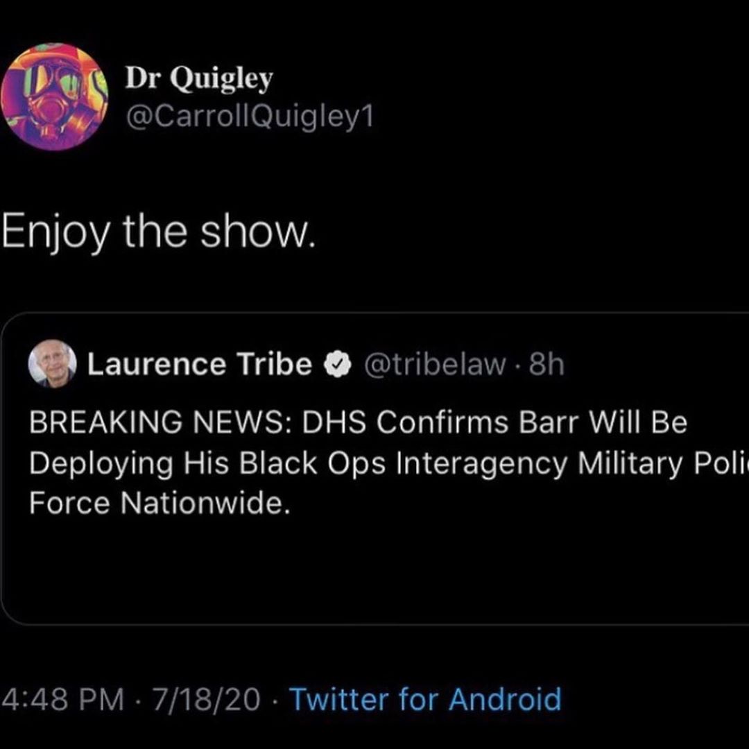 You are currently viewing DHS Confirms Barr Will Be Deploying His Black Ops Interagency Military Poli Forc…
