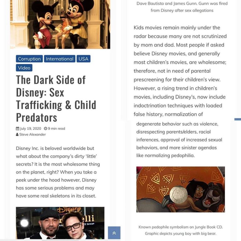 Read more about the article The Dark Side of Disney: Sex Trafficking & Child PredatorsThe Harsh Reality Of…