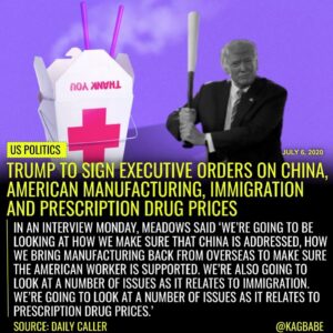 Read more about the article President Donald Trump will soon sign a number of executive orders on China, man…