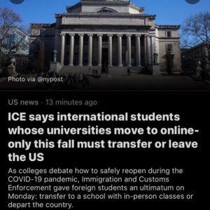 Read more about the article Thank you @icegov 
We have our hands full right now, if they don’t have classes …