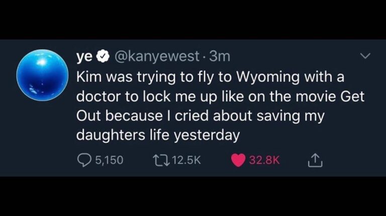 Read more about the article @kanyewest – ”Kim was trying to fly to Wyoming with a doctor to lock me up like …