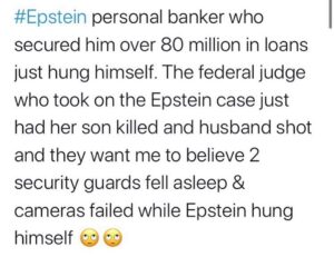Read more about the article #Epstein personal banker who secured him over 80 million in loans just hung hims…