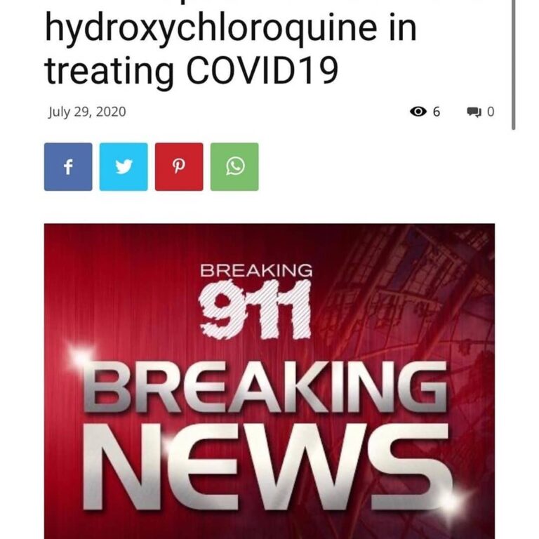 Read more about the article Ohio department of health has reportedly banned the use of Hydroxychloroquine in…