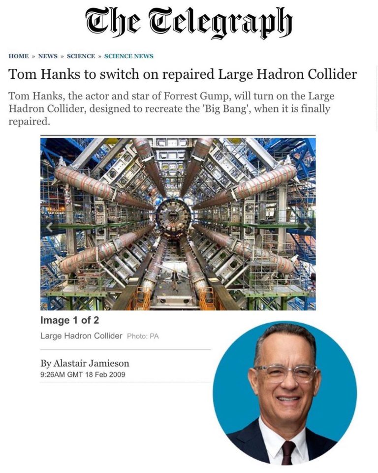 Read more about the article TAKEAWAYS: Tom Hanks Officiated the Re-opening of CERN About 10 Years Ago – CERN Involved in Opening Portals/Star Gates?