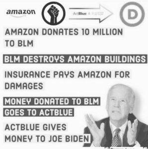 Read more about the article Amazon donates 10 millions to BLM

BLM destroys amazon buildings

Insurance pays…