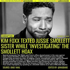 Read more about the article ‘State’s Attorney Foxx learned by February 8, 2019 that Mr. Smollett had become …