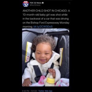 Read more about the article A 10-month-old girl was critically wounded in a shooting Monday morning on the B…