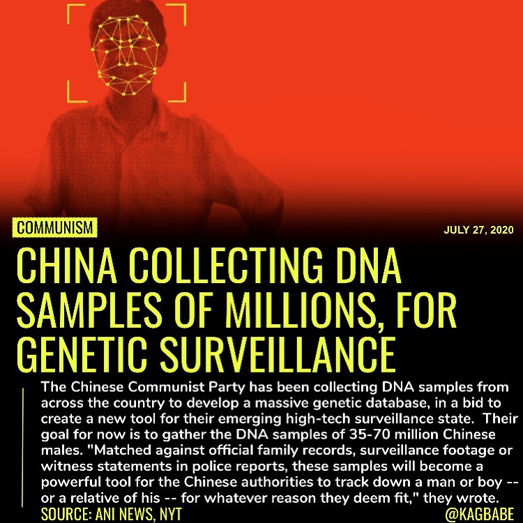 Read more about the article Chinese authorities have been collecting DNA samples from across the country to …