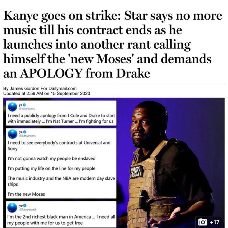 Read more about the article Love him or hate him, Kanye has continued making waves &keeps the attention on h