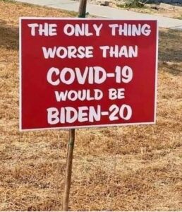 Read more about the article —
LIKE if you think BIDEN-20 would be worse than COVID-19!