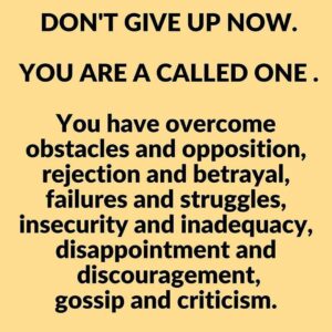 Read more about the article —
Whatever you do, DON’T give up!!
This crazy story already has an ending,