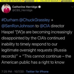 Read more about the article BREAKING:  &  have sent a letter to CIA Director Gina Haspel – Johnson & Grassle