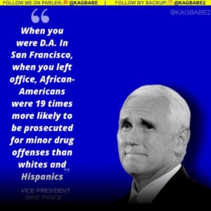Read more about the article VP Pence to Kamala, “When you were D.A. In San Francisco, when you left office,