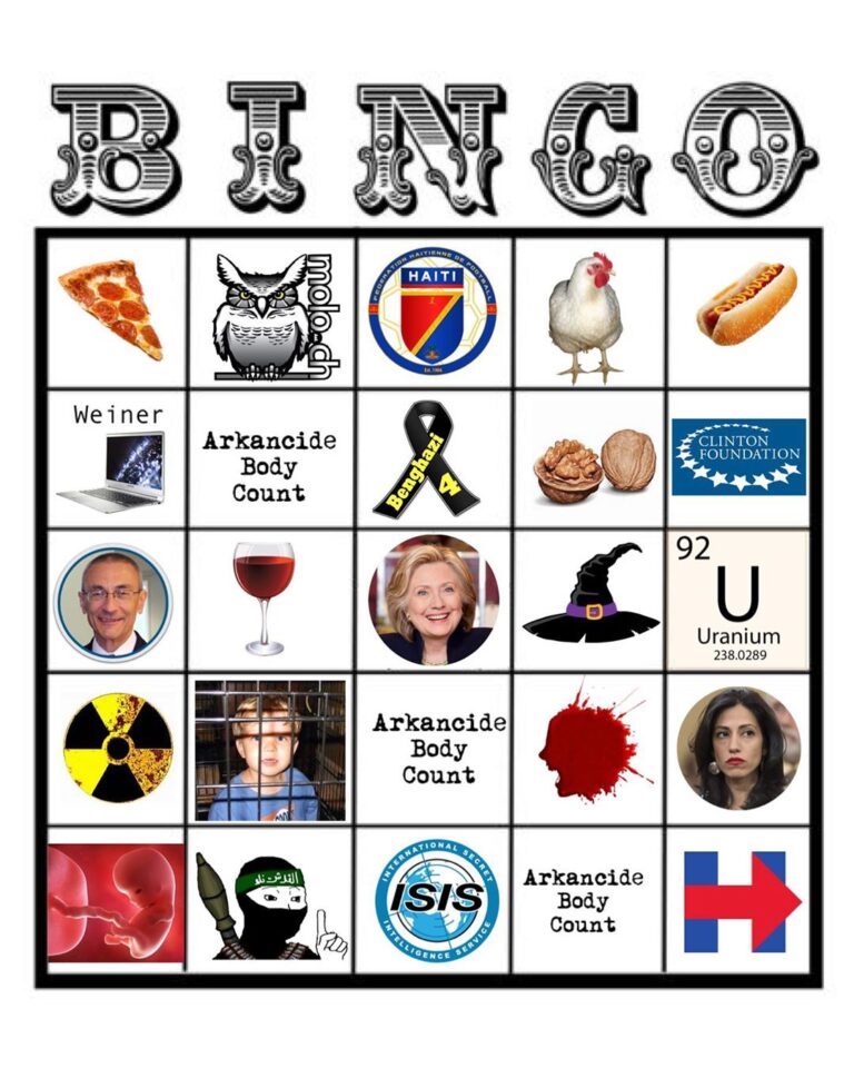 Read more about the article Who’s ready for Clinton Email BINGO?‪• pizza
• hot dog
• walnut sauce
•  molo