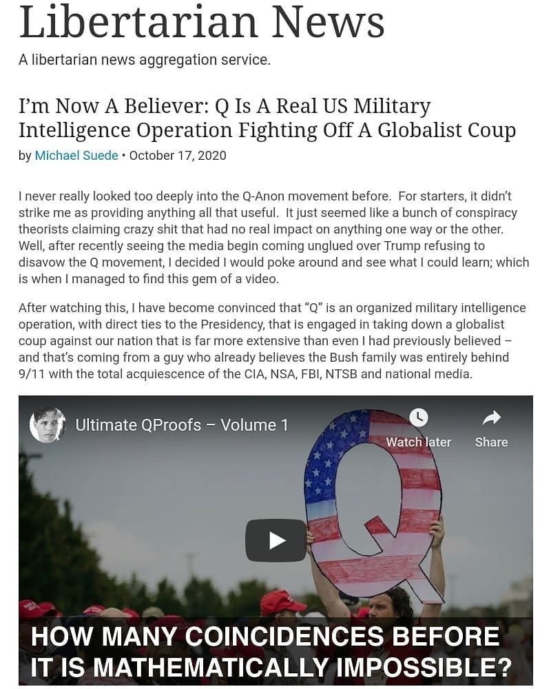 I'm Now A Believer: Q Is A Real US Military Intelligence Operation Fighting Off A Globalist Coup