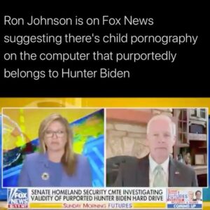 Read more about the article Ron Johnson is suggesting there’s child pornography on the computer that belongs to Hunter Biden