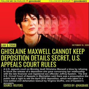 Read more about the article NEW YORK (Reuters) – A U.S. appeals court on Monday dealt Ghislaine Maxwell a bl