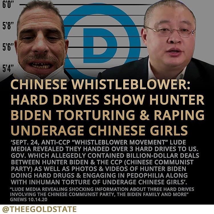 Read more about the article CHINESE WHISTLEBLOWER: HARD DRIVES SHOW HUNTER BIDEN TORTURING & RAPING UNDERAGE CHINESE GIRLS
