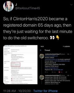 Read more about the article So, if ClintonHarris2020 became a registered domain 65 days ago