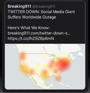 Read more about the article Twitter is down worldwide. Curious timing and curiouser after it has take down
