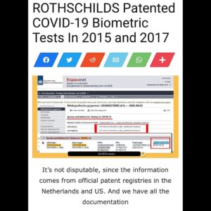 Read more about the article Rothschilds patented  biometric tests in 2015 and 2017. 

==================
 wa