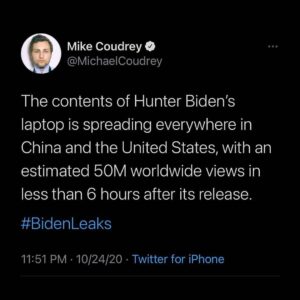 Read more about the article The contents of Hunter Biden’s laptop is spreading everywhere in China and the United States