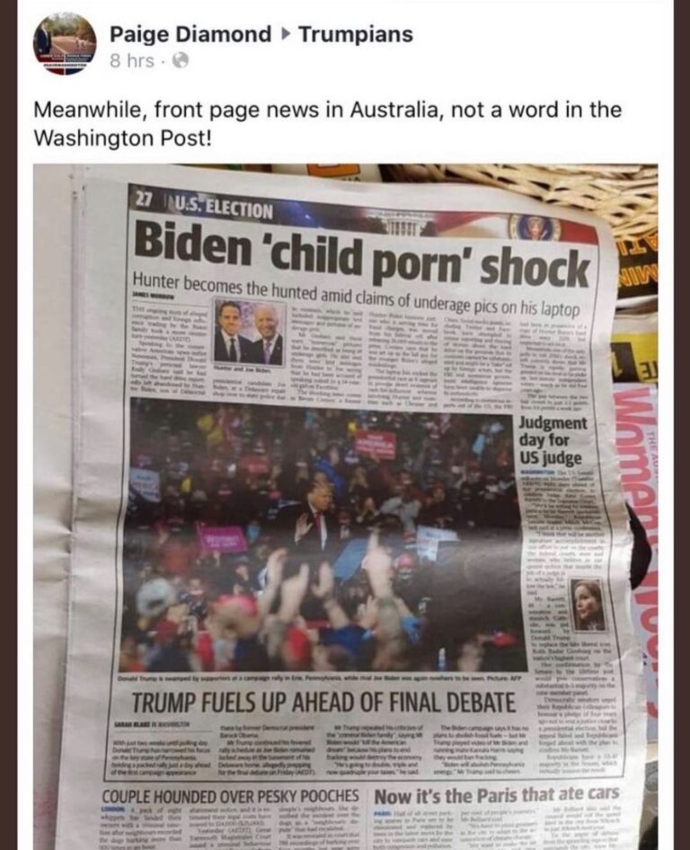 Read more about the article Wow… this is an Australia newspaper  yet the U.S. says nothing! Lol, I’d say I
