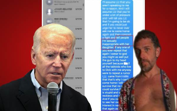 Read more about the article Text Messages Show VP Biden and His Wife Colluded to Suppress HUNTER’S ACTIONS WITH A CERTAIN MINOR