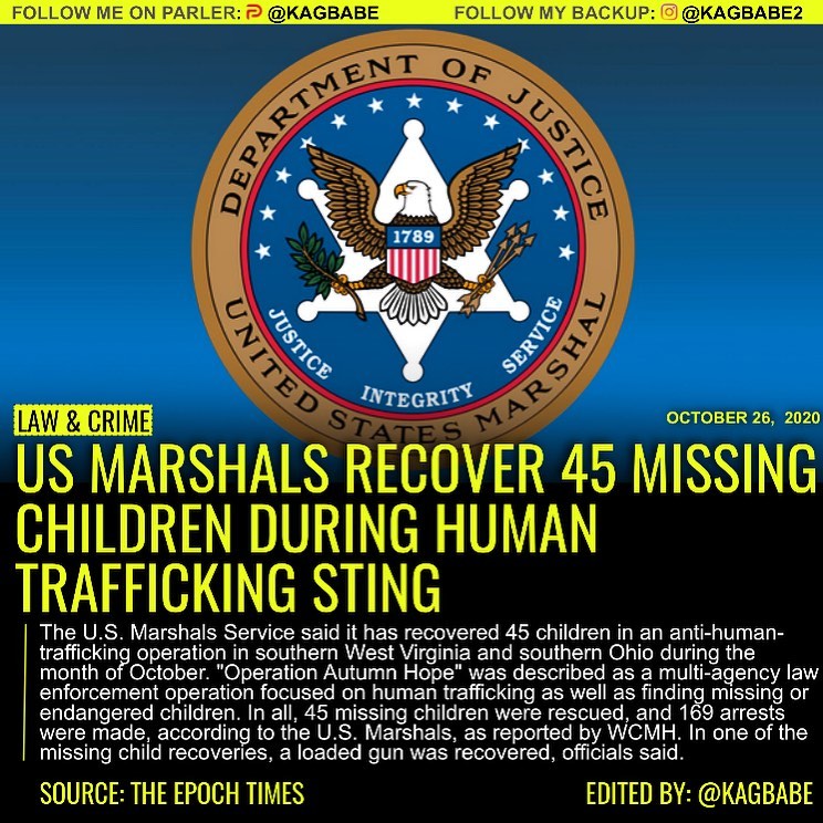 Read more about the article The U.S. Marshals Service said it has recovered 45 more children in an anti-huma