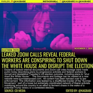 WASHINGTON, DC, November 1 – Dozens of leaked internal documents and Zoom call v