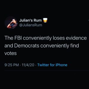 Read more about the article The FBI conveniently loses evidence and Democrats conveniently find votes