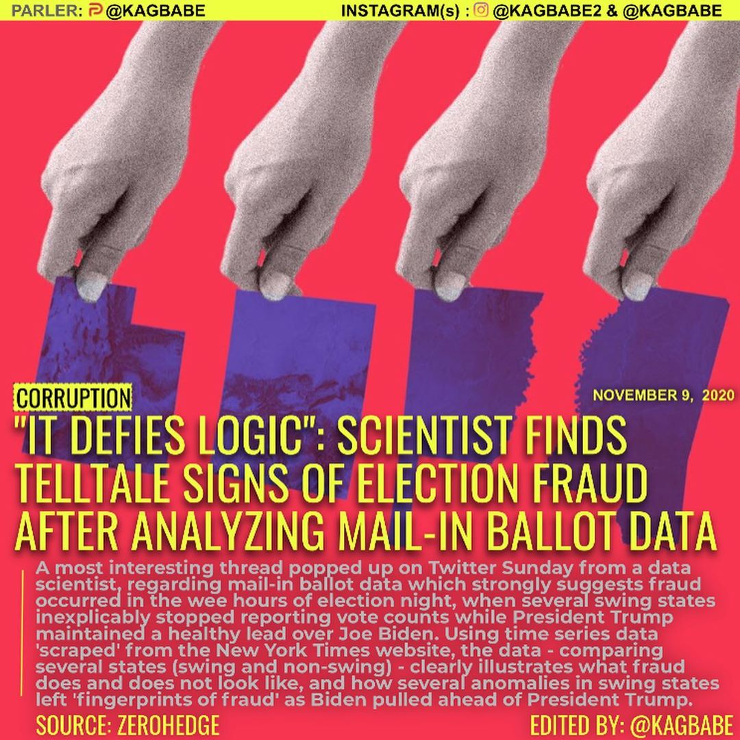 IT DÉFIES LOGIC": SCIENTIST FINDS TELLTALE SIGNS OF ELECTION FRAUD AFTER ANALYZING MAIL-IN BALLOT DATA